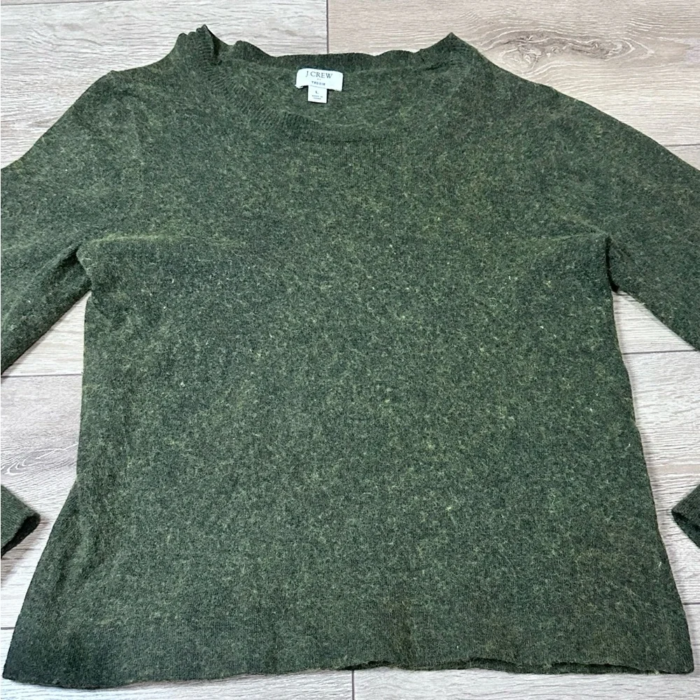 J. Crew Teddie Wool Blend Fuzzy Sweater